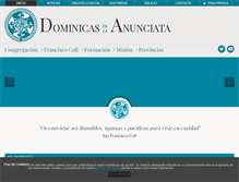 Tablet Screenshot of dominicasanunciata.org